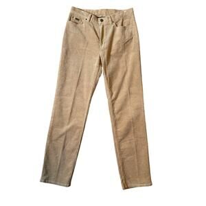Vintage Lauren Jeans Co. Women's Tan Corduroy Pants Size 8